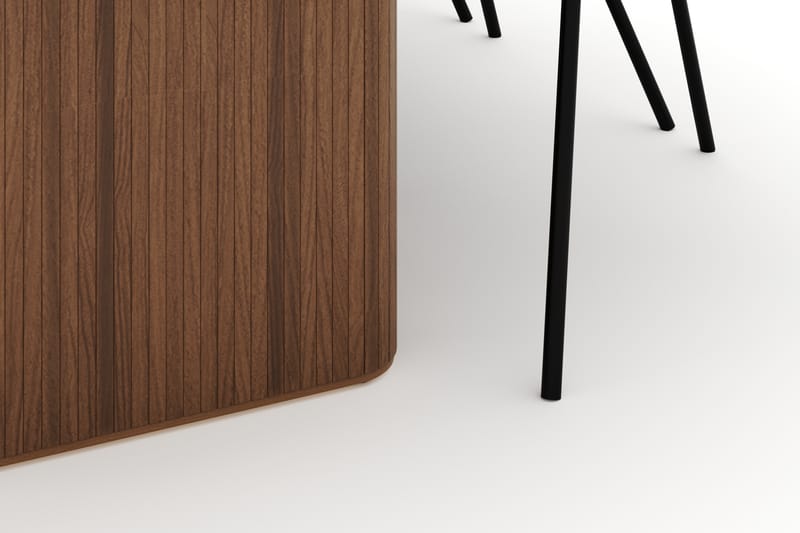 Noira Ovalt Spisebord 220 cm med 6 Berit Stoler - Brun - Møbler - Bord - Spisegrupper
