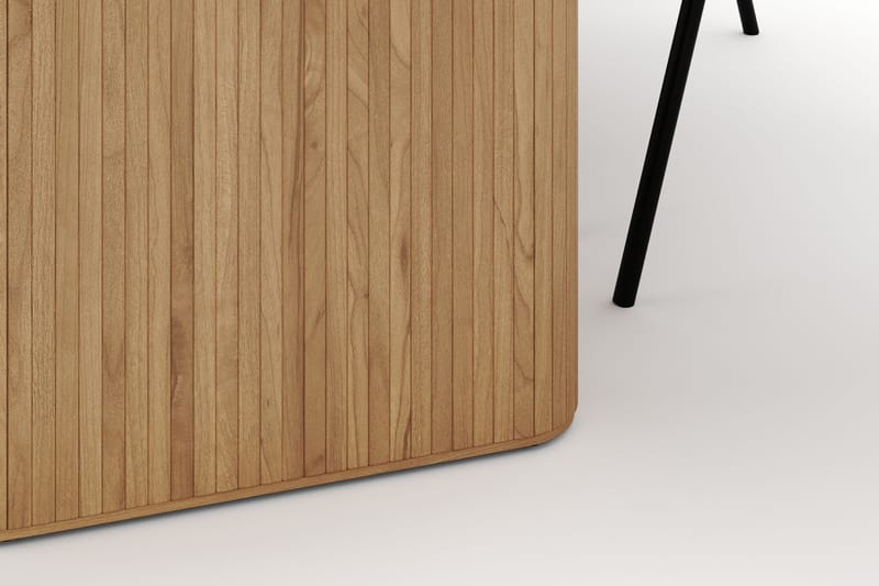 Noira Ovalt Spisebord 220 cm med 6 Berit Stoler - Natur - Møbler - Bord - Spisegrupper