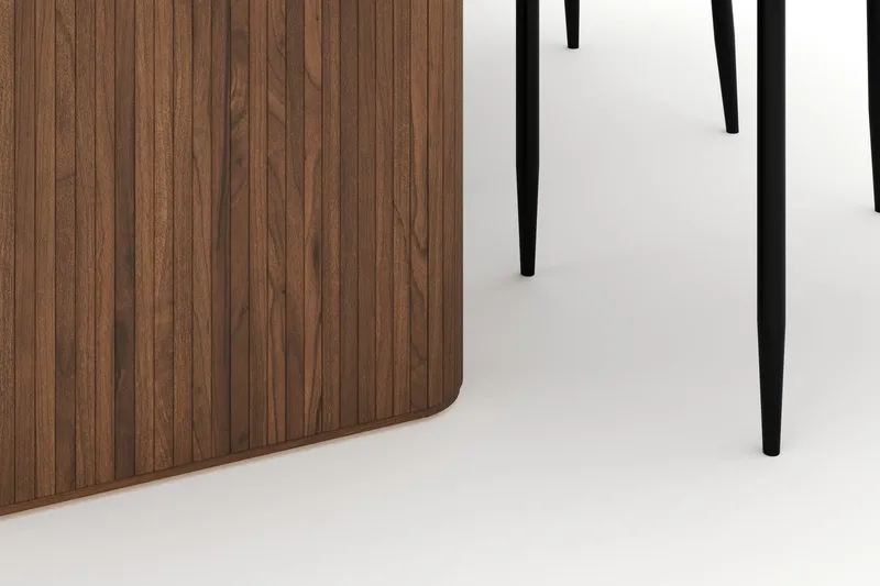 Noira Ovalt Spisebord 220 cm med 6 Sawako Stoler - Brun - Møbler - Bord - Spisegrupper