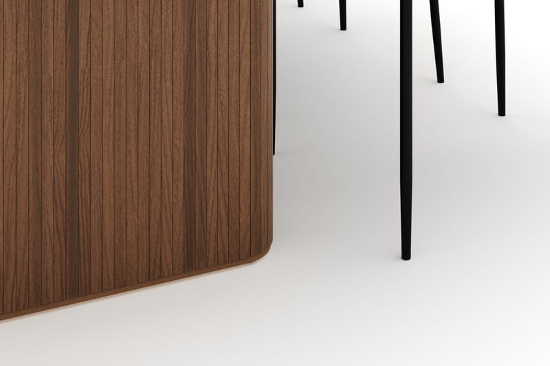 Noira Ovalt Spisebord 220 cm med 6 Sawako Stoler - Brun - Møbler - Bord - Spisegrupper