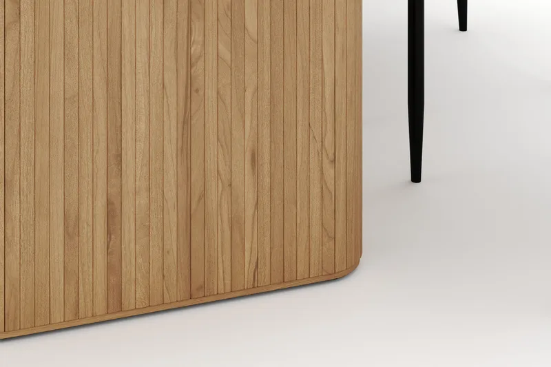 Noira Ovalt Spisebord 220 cm med 6 Sawako Stoler - Natur - Møbler - Bord - Spisegrupper