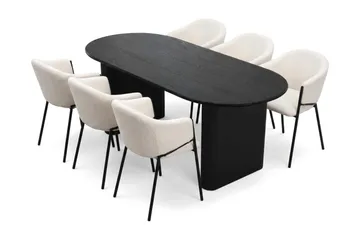 180 cm - Svartlasert eik
