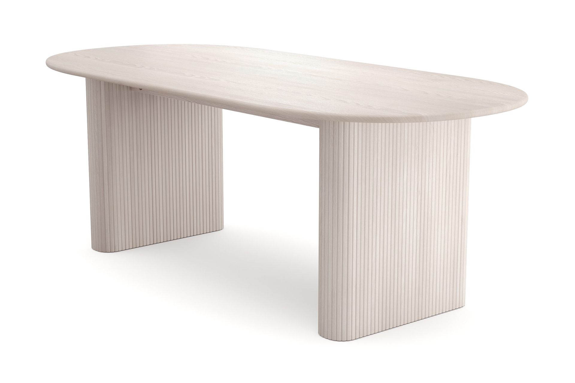 Noira spisebord 220x100cm - Hvitlasert eik