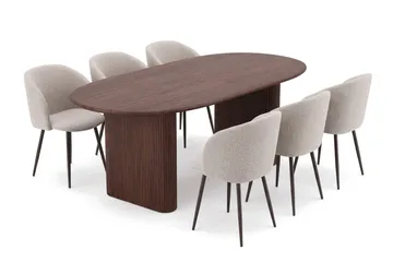160-220 cm - Røkt eik