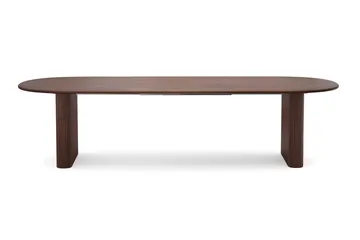 Noira spisegruppe, uttrekkbar 220–320 cm, med 6 Greya spisestoler - Valnøtt - Møbler - Bord - Spisegrupper