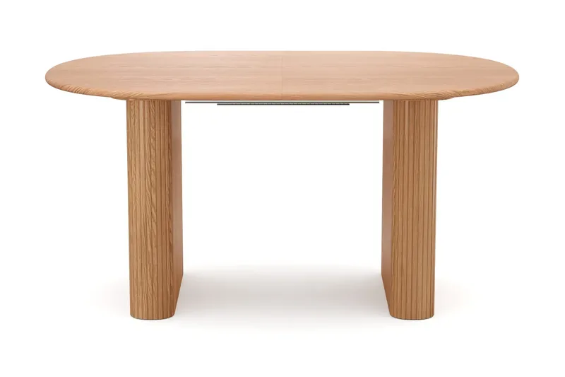 Noira spisegruppe 160–220 cm uttrekkbar i eik med 6 Ronja spisestoler - Sand/eik - Møbler - Bord - Spisegrupper