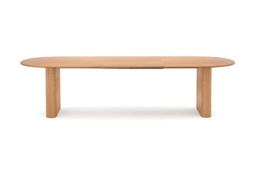 Noira spisegruppe 220–320 cm uttrekkbar i eik med 6 Ronja spisestoler - Eik - Møbler - Bord - Spisegrupper