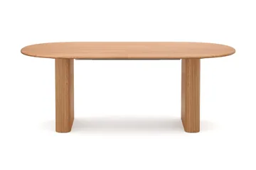 Noira spisegruppe 220–320 cm uttrekkbar i eik med 6 Ronja spisestoler - Eik - Møbler - Bord - Spisegrupper