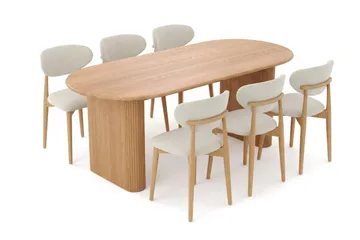 180 cm - Hvitbeiset eik