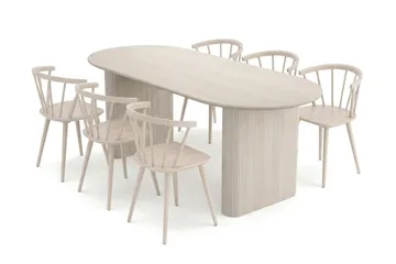 180 cm - Hvitbeiset eik