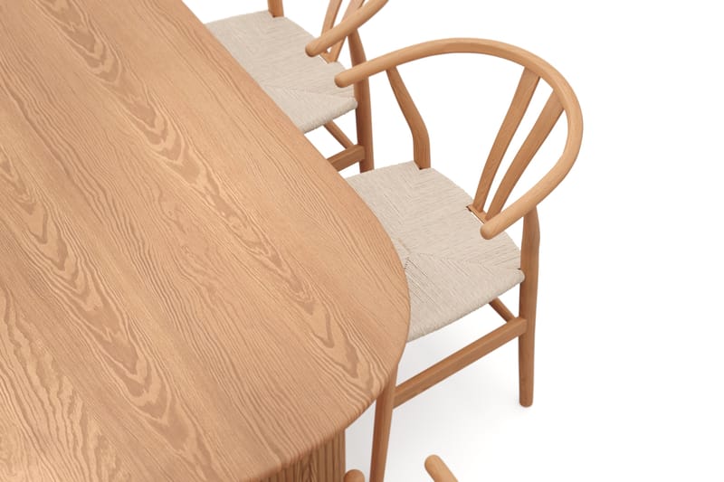 Noira Spisegruppe rektangulær 220 cm Eik med 6 Dastoori Spisestoler - Eik - Møbler - Bord - Spisegrupper