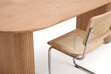 Noira spisegruppe uttrekkbar 160–220 cm eik med 6 Build spisestoler - Eik - Møbler - Bord - Spisegrupper