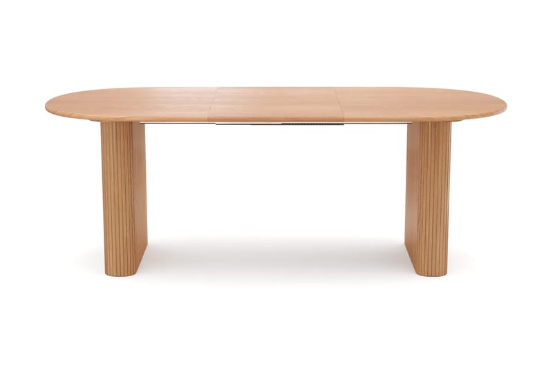 Noira spisegruppe uttrekkbar 160–220 cm eik med 6 Malte spisestoler - Møbler - Bord - Spisegrupper