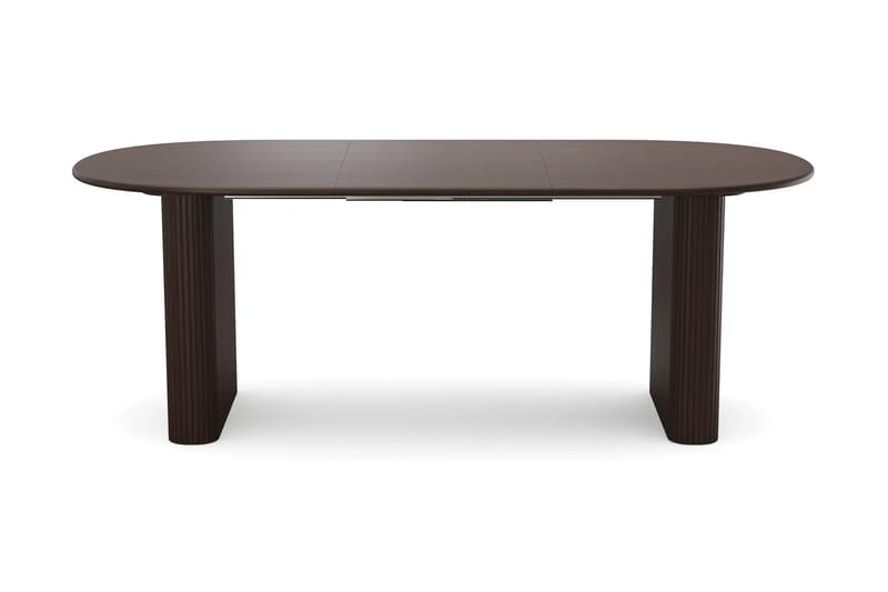 Noira spisegruppe uttrekkbar 160–220 cm røkt eik med 6 Malte spisestoler - Møbler - Bord - Spisegrupper