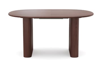 Noira spisegruppe uttrekkbar 160–220 cm valnøtt med 6 Milva spisestoler - Valnøtt - Møbler - Bord - Spisegrupper