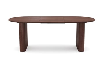 Noira spisegruppe uttrekkbar 160–220 cm valnøtt med 6 Milva spisestoler - Valnøtt - Møbler - Bord - Spisegrupper