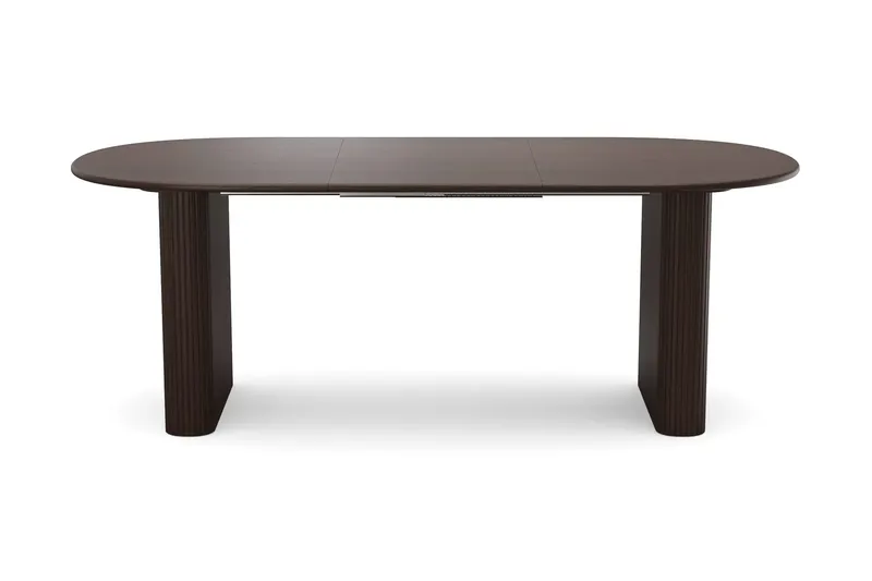 Noira spisegruppe uttrekkbar 160-220 cm røkt eik med 6 Molly spisestoler - Røkt eik - Møbler - Bord - Spisegrupper