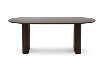 Noira spisegruppe uttrekkbar 220–320 cm røkt eik med 6 Filip spisestoler - Røkt eik - Møbler - Bord - Spisegrupper