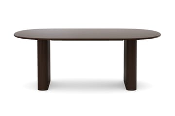 Noira spisegruppe uttrekkbar 220–320 cm røkt eik med 6 Katy spisestoler - Røkt eik - Møbler - Bord - Spisegrupper