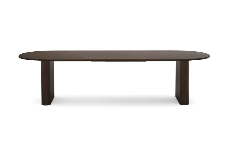 Noira spisegruppe uttrekkbar 220–320 cm røkt eik med 6 Reciclar spisestoler - Røkt eik - Møbler - Bord - Spisegrupper