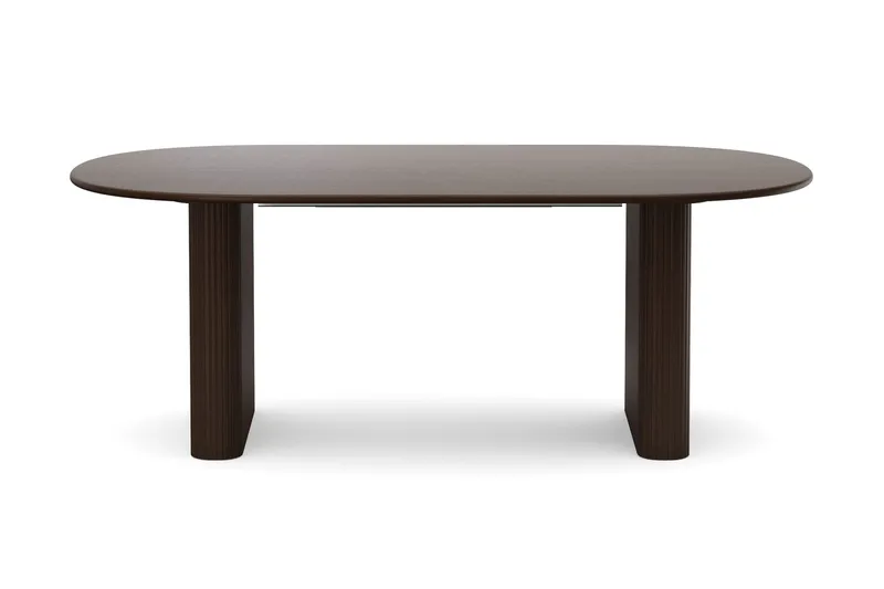 Noira spisegruppe uttrekkbar 220–320 cm røkt eik med 6 Reciclar spisestoler - Røkt eik - Møbler - Bord - Spisegrupper