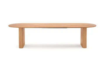 Noira Spisegruppe uttrekkbar 220-320 cm Eik med 6 Milva Spisestoler - Eik - Møbler - Bord - Spisegrupper