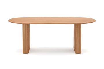Noira spisegruppe uttrekkbar 220-320 cm eik med 6 Molly spisestoler - Eik - Møbler - Bord - Spisegrupper