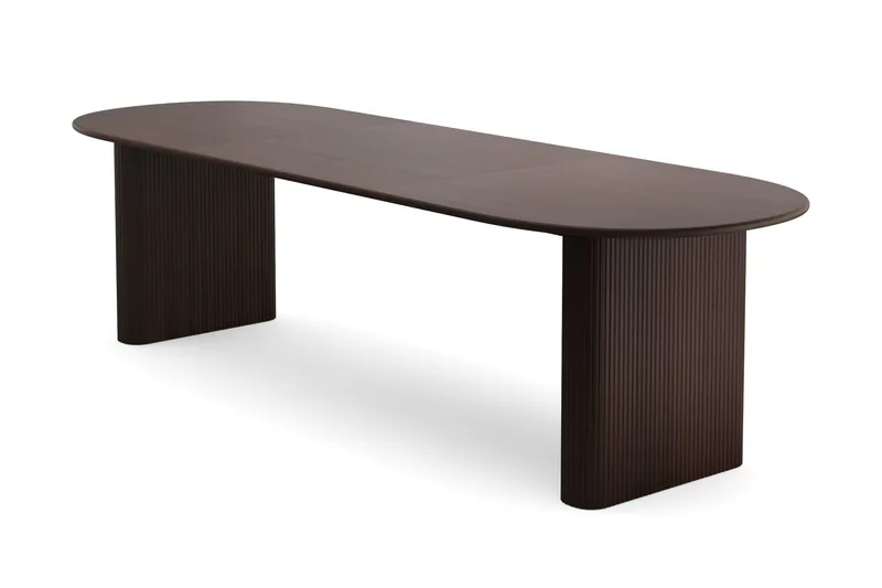 Noira Uttrekkbart Spisebord 220/320×100 cm, Røkt eik