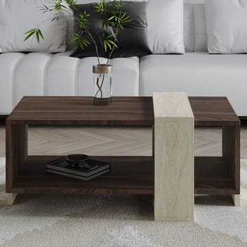 Norell Sofabord 90x40x49 cm - Travertine Walnut - Møbler - Bord - Sofabord