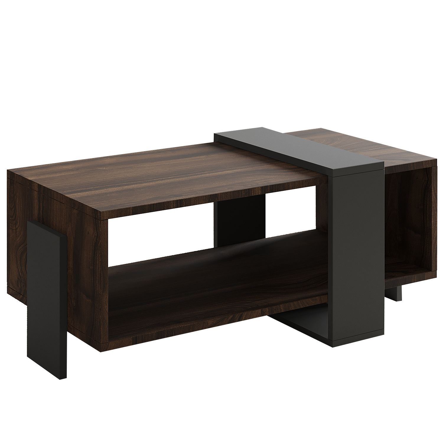 Norell Sofabord 90x40x49 cm - Valnøtt/Antrasitt