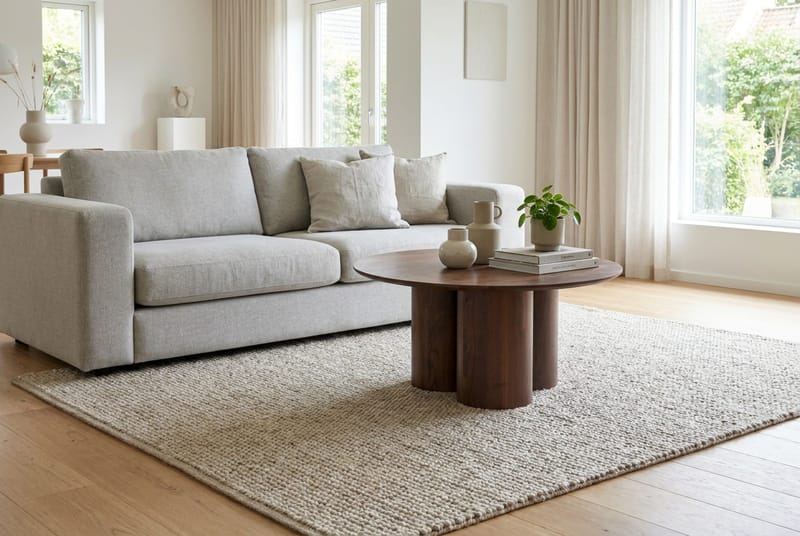 Nova sofabord rundt 85 cm - Valnøtt - Møbler - Bord - Sofabord