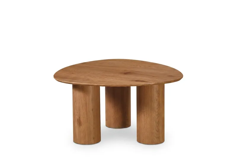 Nova sofabord trekantet 85 cm, Eik