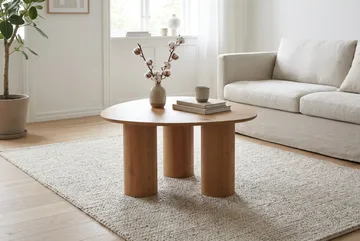 Nova sofabord trekantet 85 cm - Eik - Møbler - Bord - Sofabord