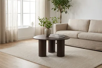 Nova sofabord trekantet 85 cm - Røkt eik - Møbler - Bord - Sofabord
