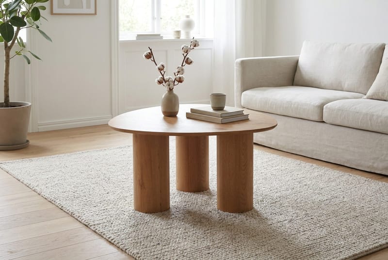 Nova Sofabord Triangelformet 85 cm - Eik - Møbler - Bord - Sofabord