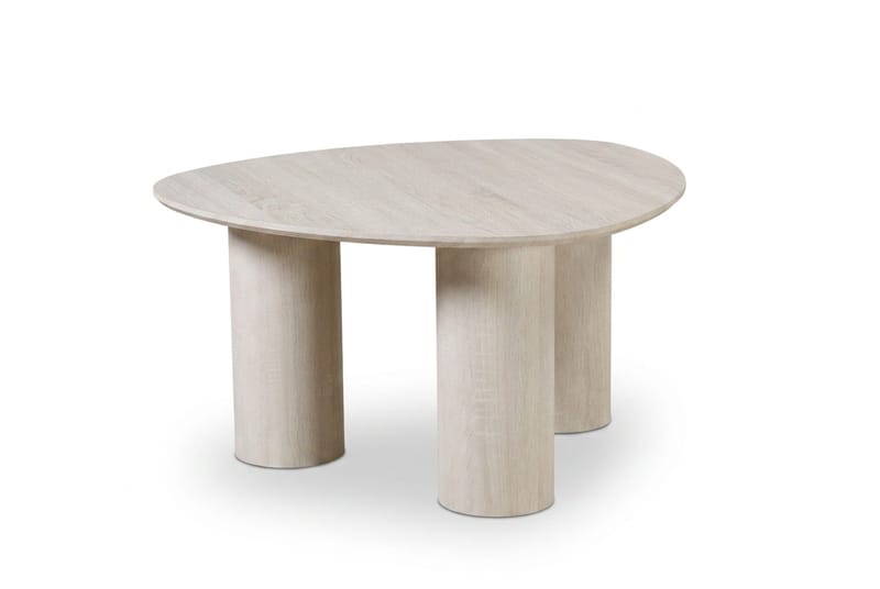 Nova Sofabord Triangelformet 85 cm - Hvitlasert - Møbler - Bord - Sofabord
