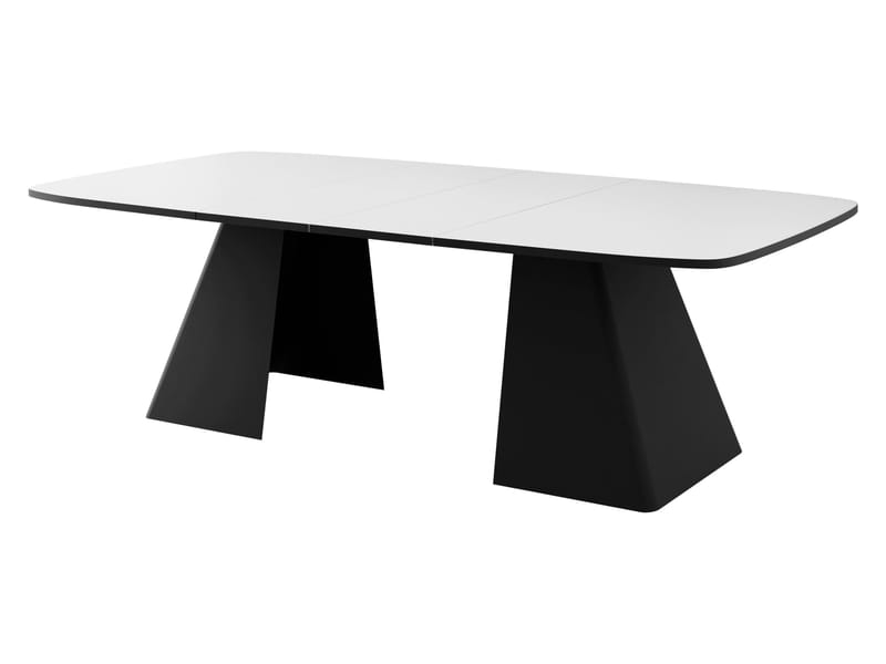 Novaj Spisebord uttrekkbart 180-256 cm - beige, hvit marmor - Møbler - Bord - Spisebord & kjøkkenbord