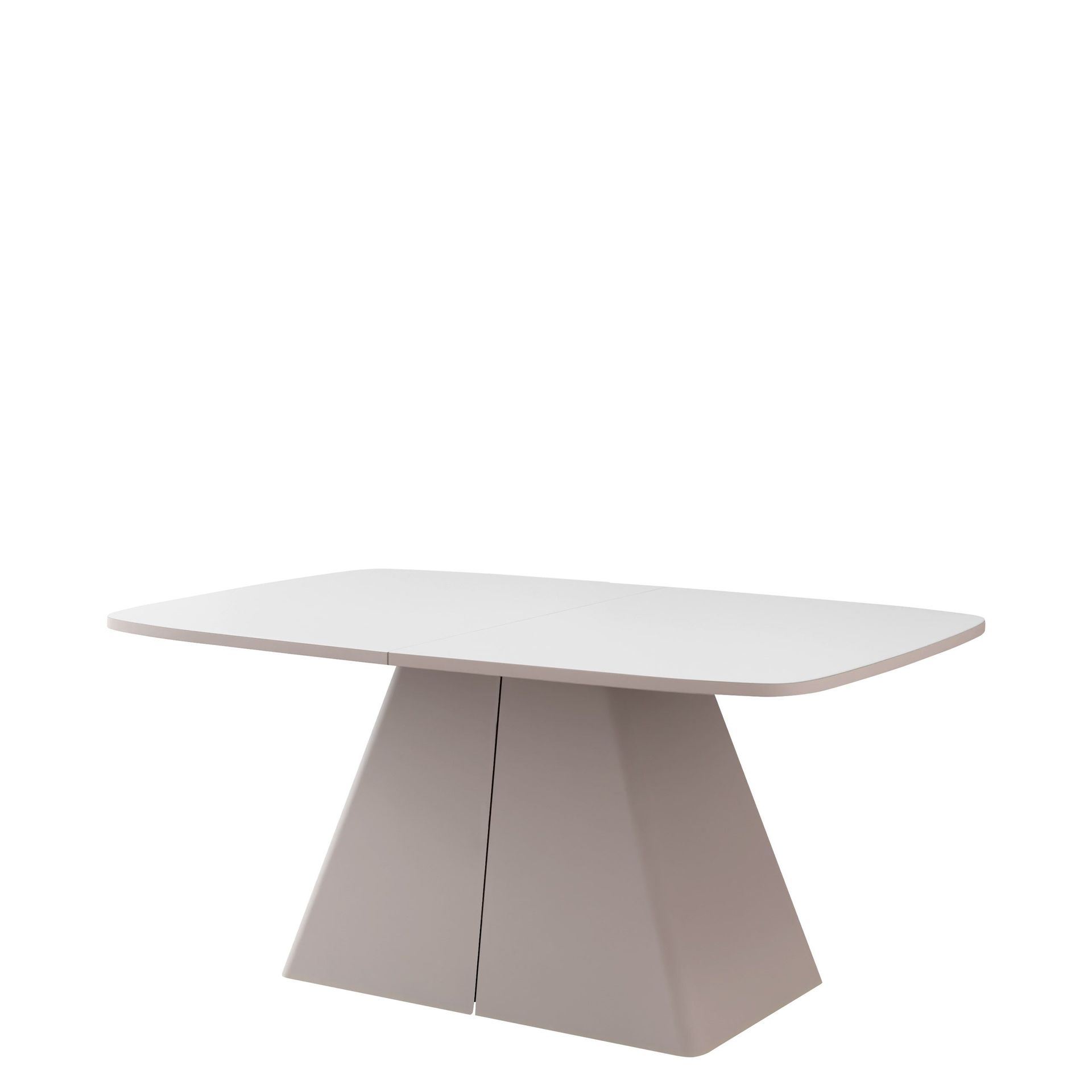 Novaj Spisebord uttrekkbart 180-256 cm - beige, hvit
