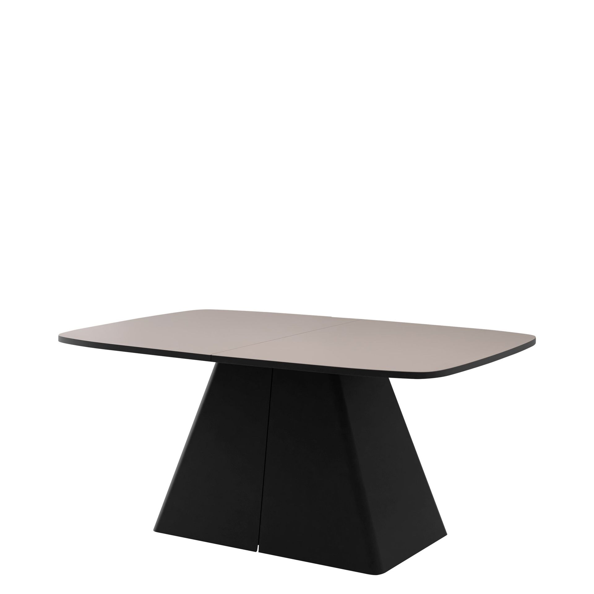 Novaj Spisebord uttrekkbart 180-256 cm - svart, beige