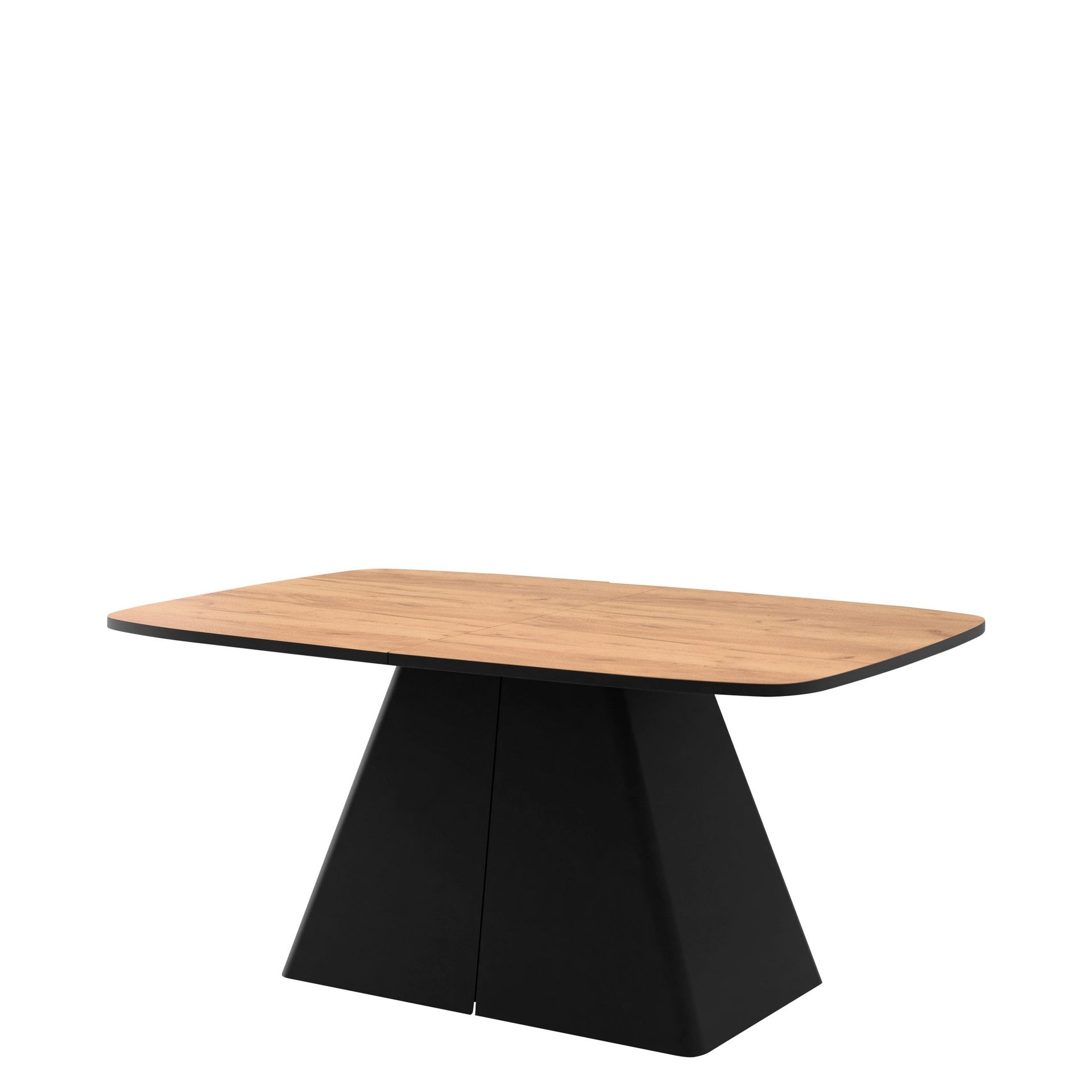 Novaj Spisebord uttrekkbart 180-256 cm - Svart, naturtre