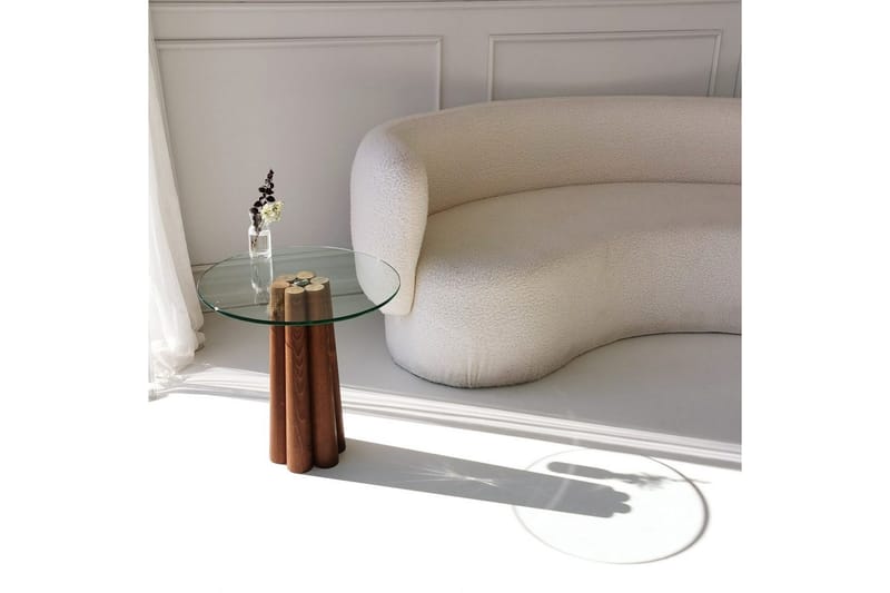 Novera Sofabord 50 cm - Offwhite/Mørkfarget tre - Møbler - Bord - Sofabord