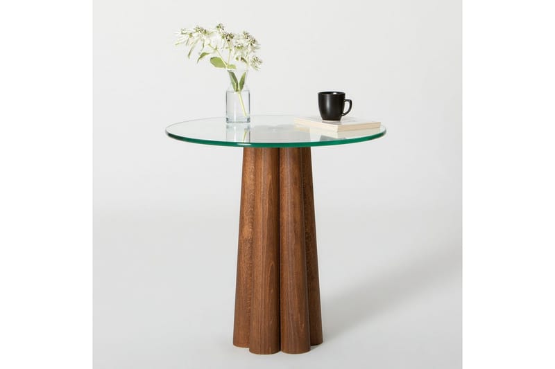 Novera Sofabord 50 cm - Offwhite/Mørkfarget tre - Møbler - Bord - Sofabord
