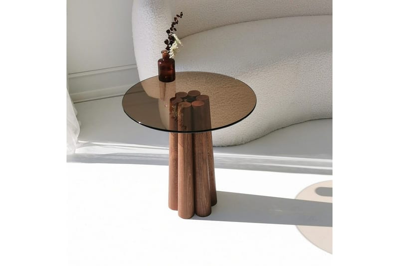 Novera Stuebord 50 cm - Bronse/Valnøtt - Møbler - Bord - Sofabord