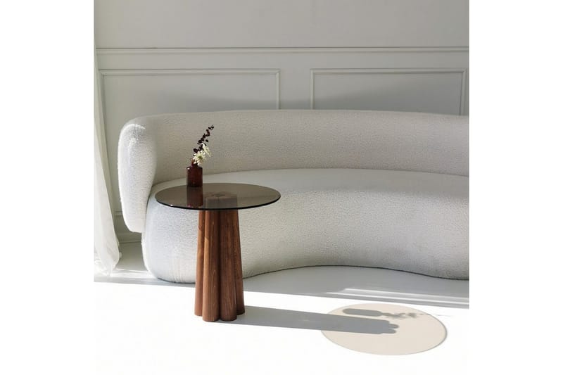 Novera Stuebord 50 cm - Bronse/Valnøtt - Møbler - Bord - Sofabord