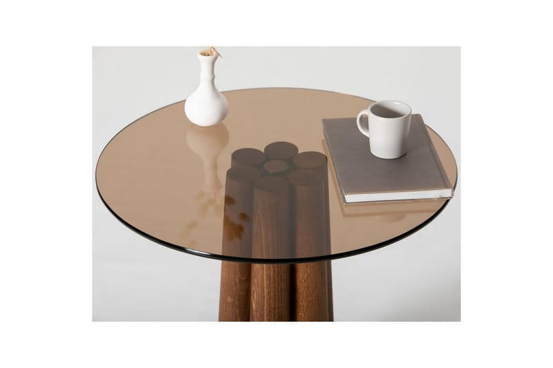 Novera Stuebord 50 cm - Bronse/Valnøtt - Møbler - Bord - Sofabord