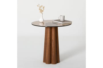 Novera Stuebord 50 cm - Bronse/Valnøtt - Møbler - Bord - Sofabord