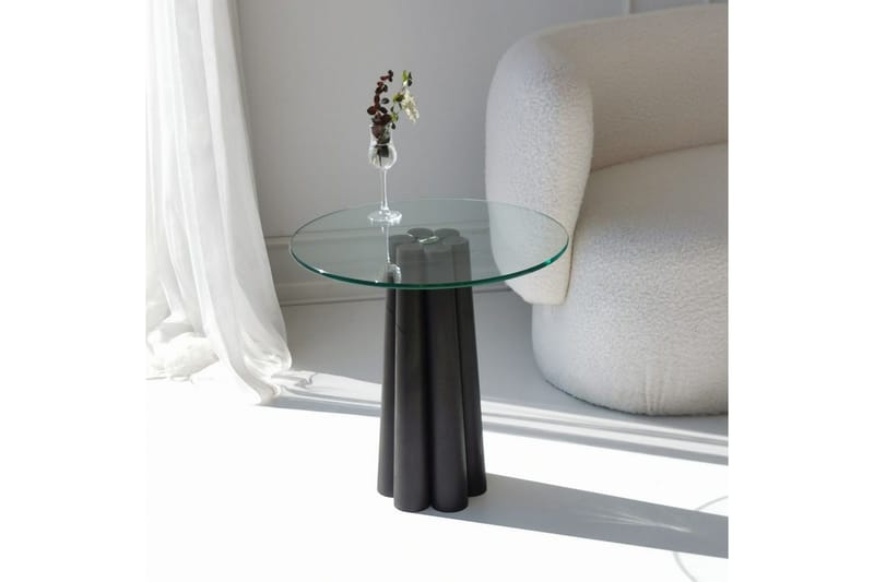 Novera Stuebord 50 cm - Gjennomsiktig/Sort - Møbler - Bord - Sofabord