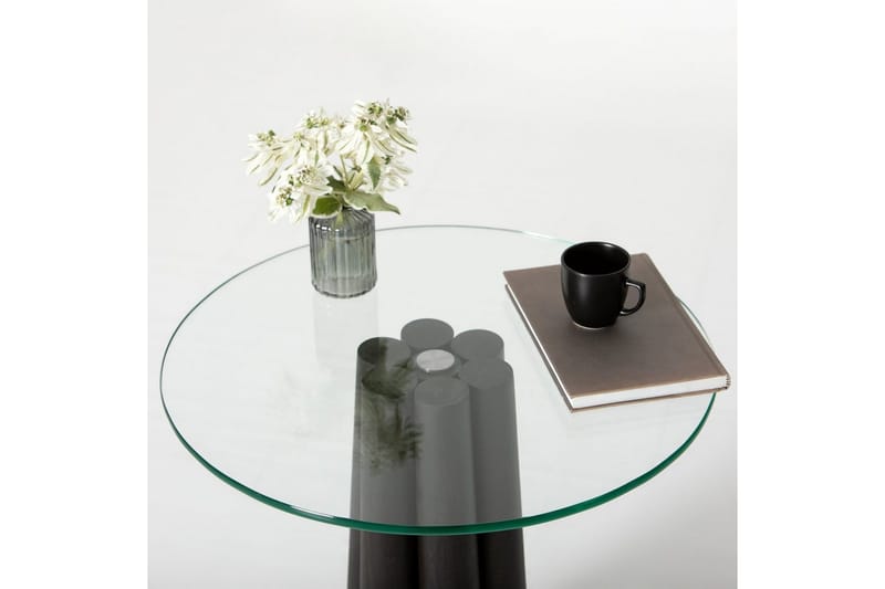 Novera Stuebord 50 cm - Gjennomsiktig/Sort - Møbler - Bord - Sofabord
