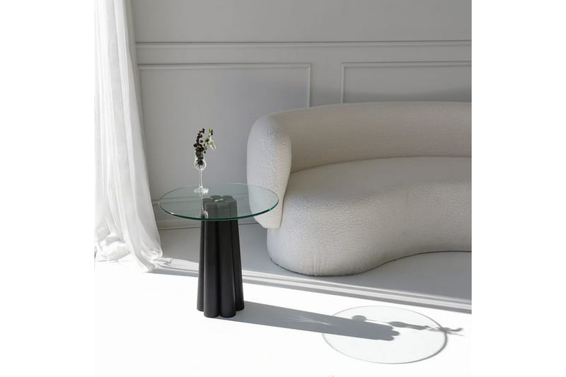 Novera Stuebord 50 cm - Gjennomsiktig/Sort - Møbler - Bord - Sofabord