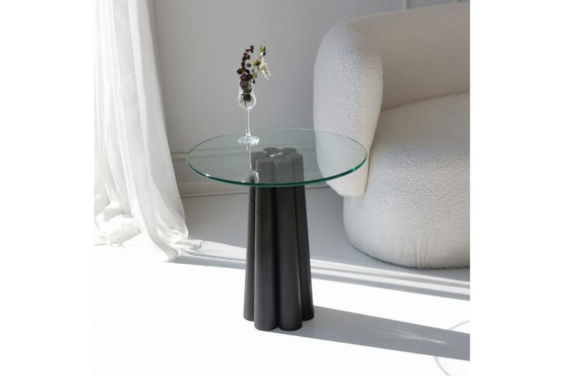 Novera Stuebord 50 cm - Gjennomsiktig/Sort - Møbler - Bord - Sofabord